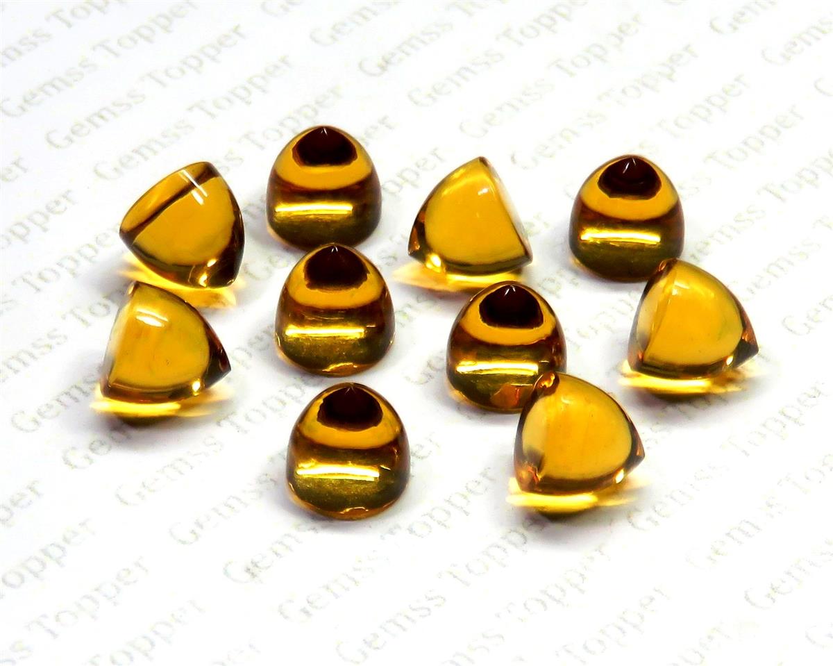 Citrine 10x10 mm Bullet Cabochon